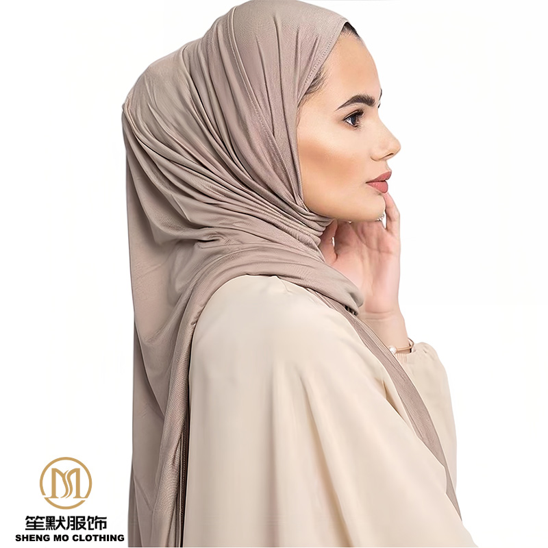 Luxury Elegant Design Solid Color and Printed Styles Modest Women Clothing Cotton Modal Hijab