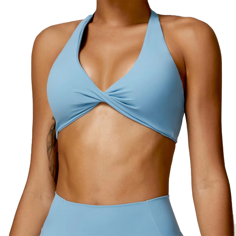 Custom Logo Gym Clothing Active Wear Yoga Set Halter Tight Fitting Short Top Casual Fitness Trousers Suit Women Yoga Sets