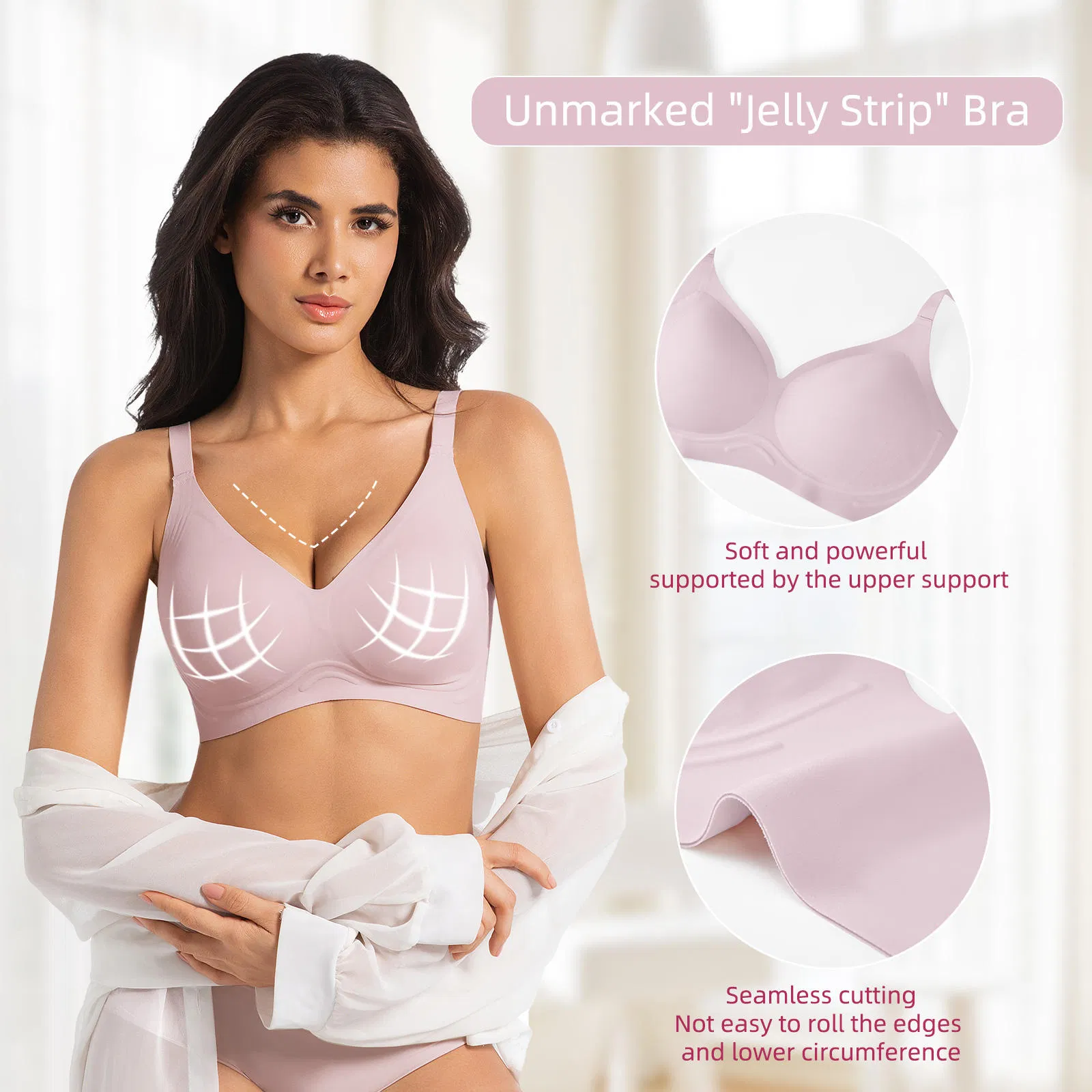 Stylish Full Cup Bra Set for Plus Size Women