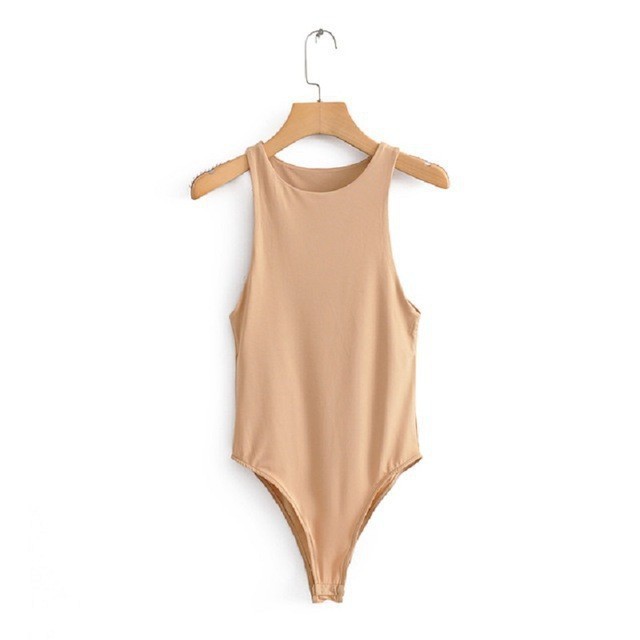 Women's Casual Sexy Slim Sports Bodysuit New Summer Autumn Jumper Body Beach Jumpsuit Romper For Girl