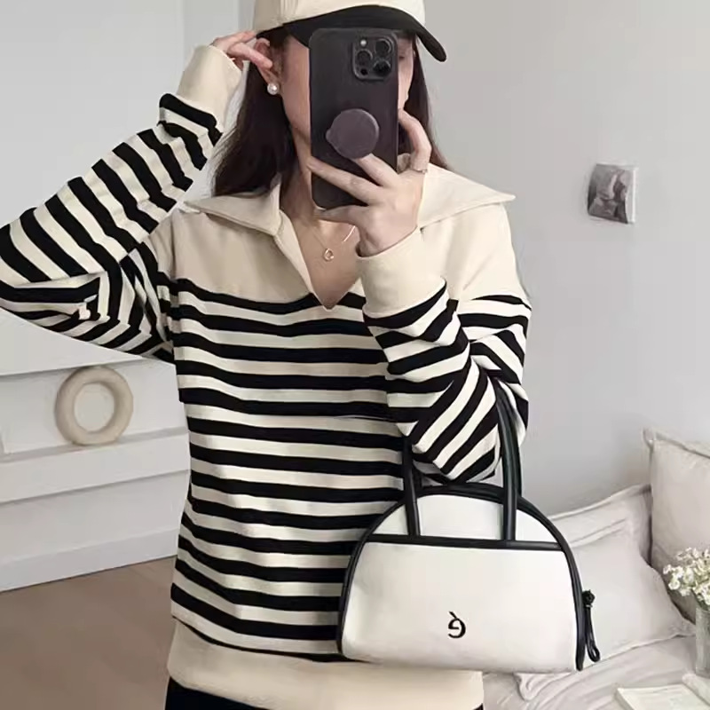 Breastfeeding Blouses Clothes for Pregnant Women Cotton Stripe Spring Autumn Long Sleeve Maternity Clothing Nursing Clothes