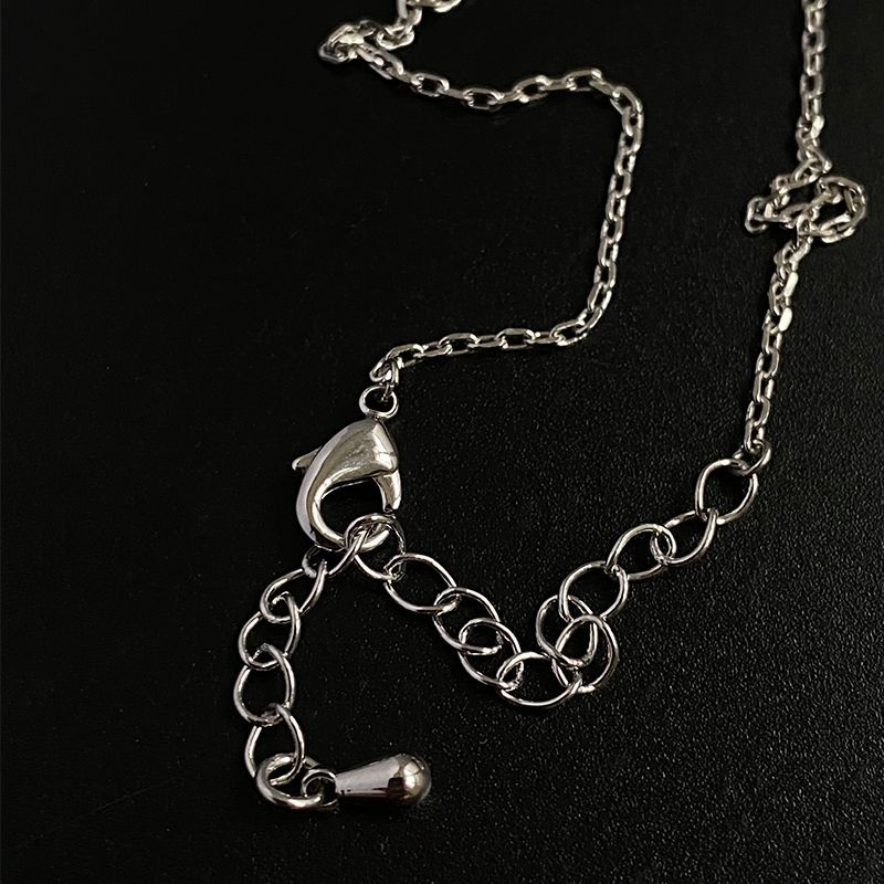Blue Treasure Sparkling Gourd Shaped Pendant Necklace Clavicle Chain Gift Box Vintage Luxury Versatile, Small and Popular