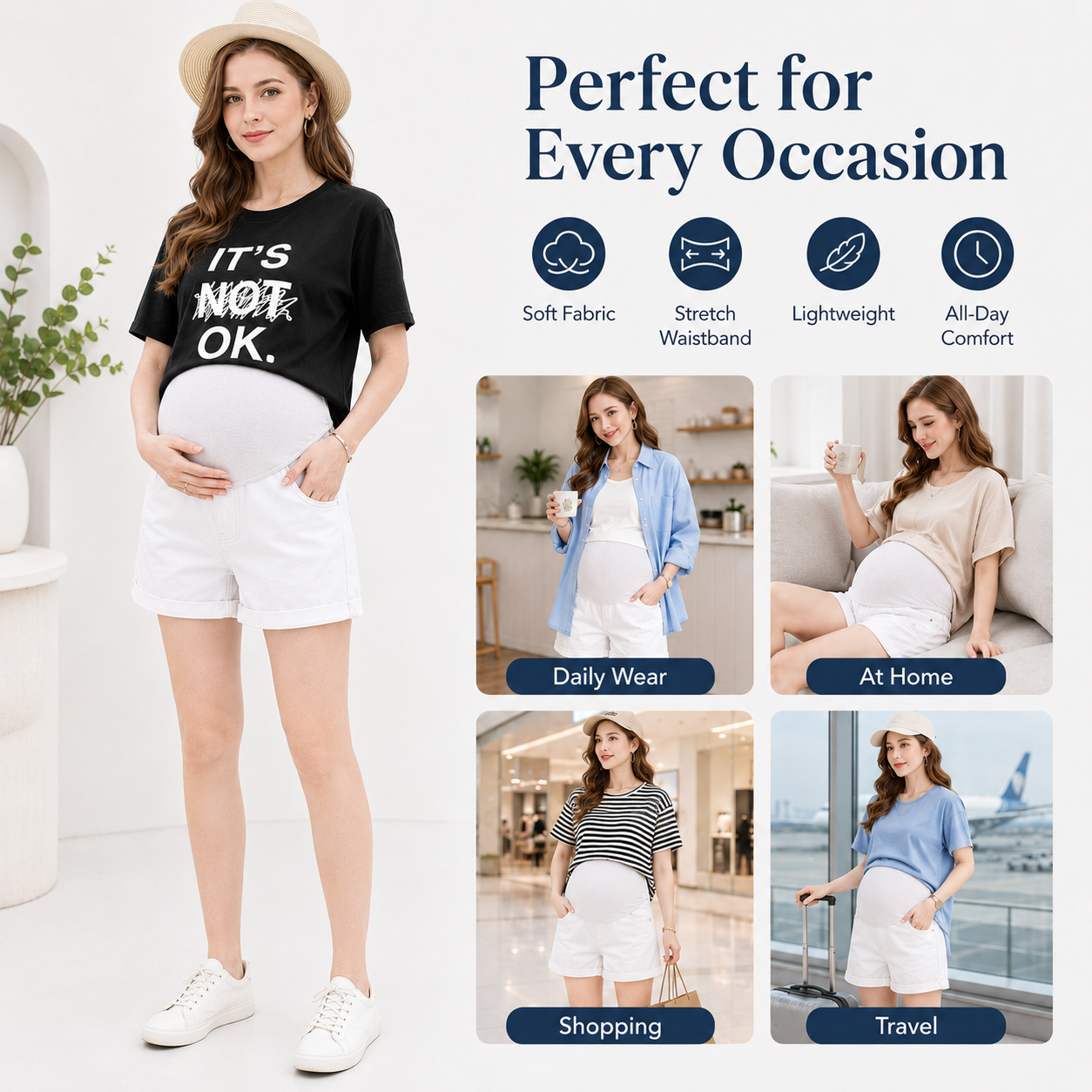 Factory Direct Plus Size Leggings Maternity Denim Jeans Shorts Pants for Pregnant Women Clothes