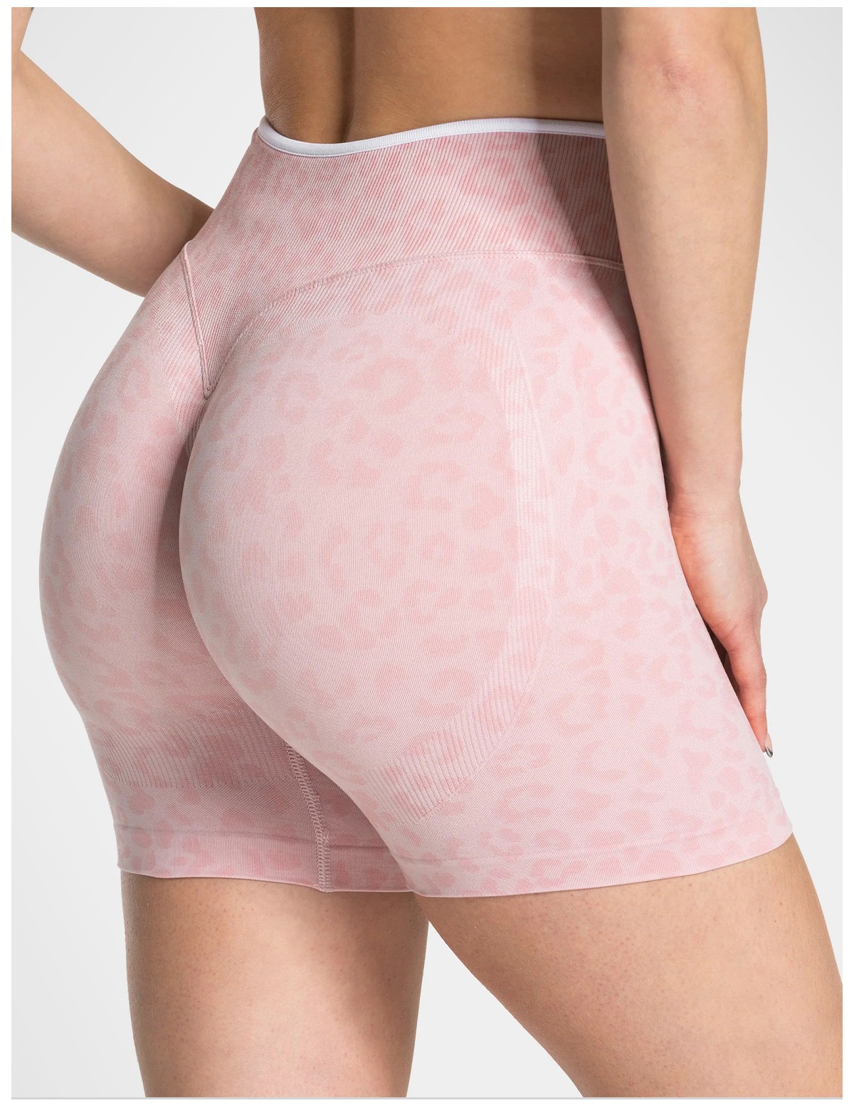 Women's Clothes Seamless Workoutclothing For Women Gym Wear Active Wear Color Blocking Yoga Shorts Leopard Print Fitness Sets