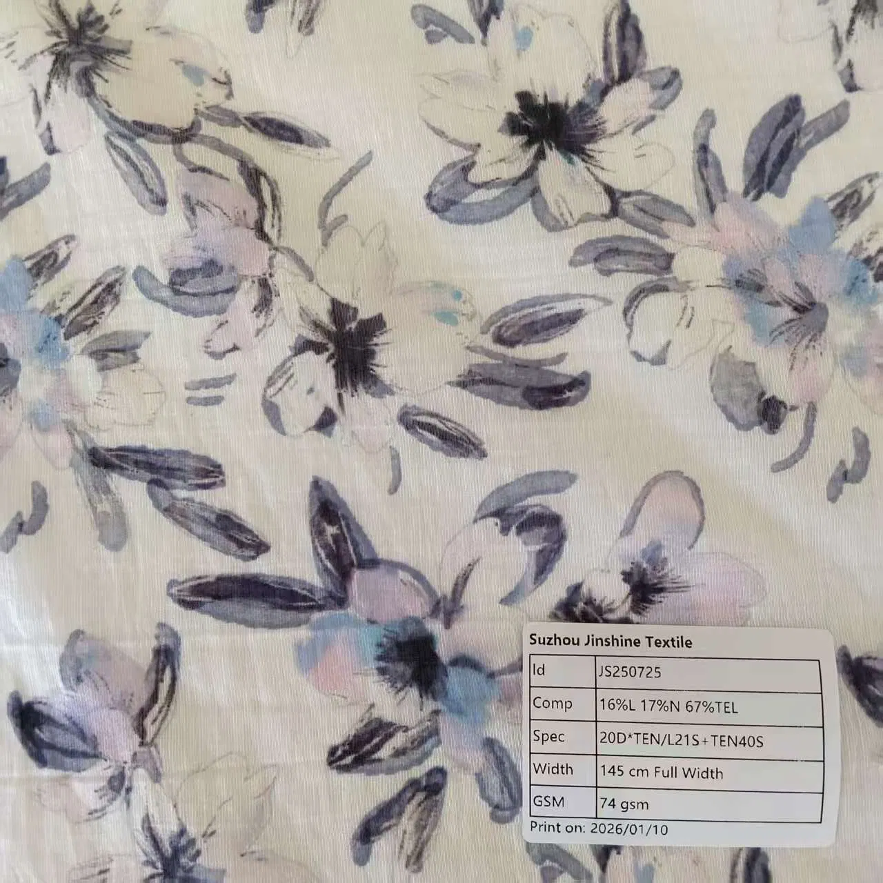 Premium 67% Tence Printed Fabric, Ultra-Soft 74GSM for High-End Loungewear Sets and Resort Wear Cover-UPS