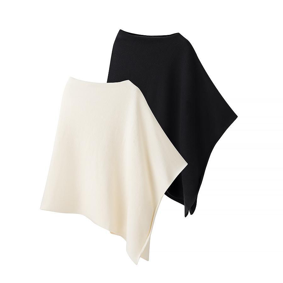 Fashion Women's Shawl 2026 Spring New Elegant and Versatile Irregular Pullover Knitwear Sweater