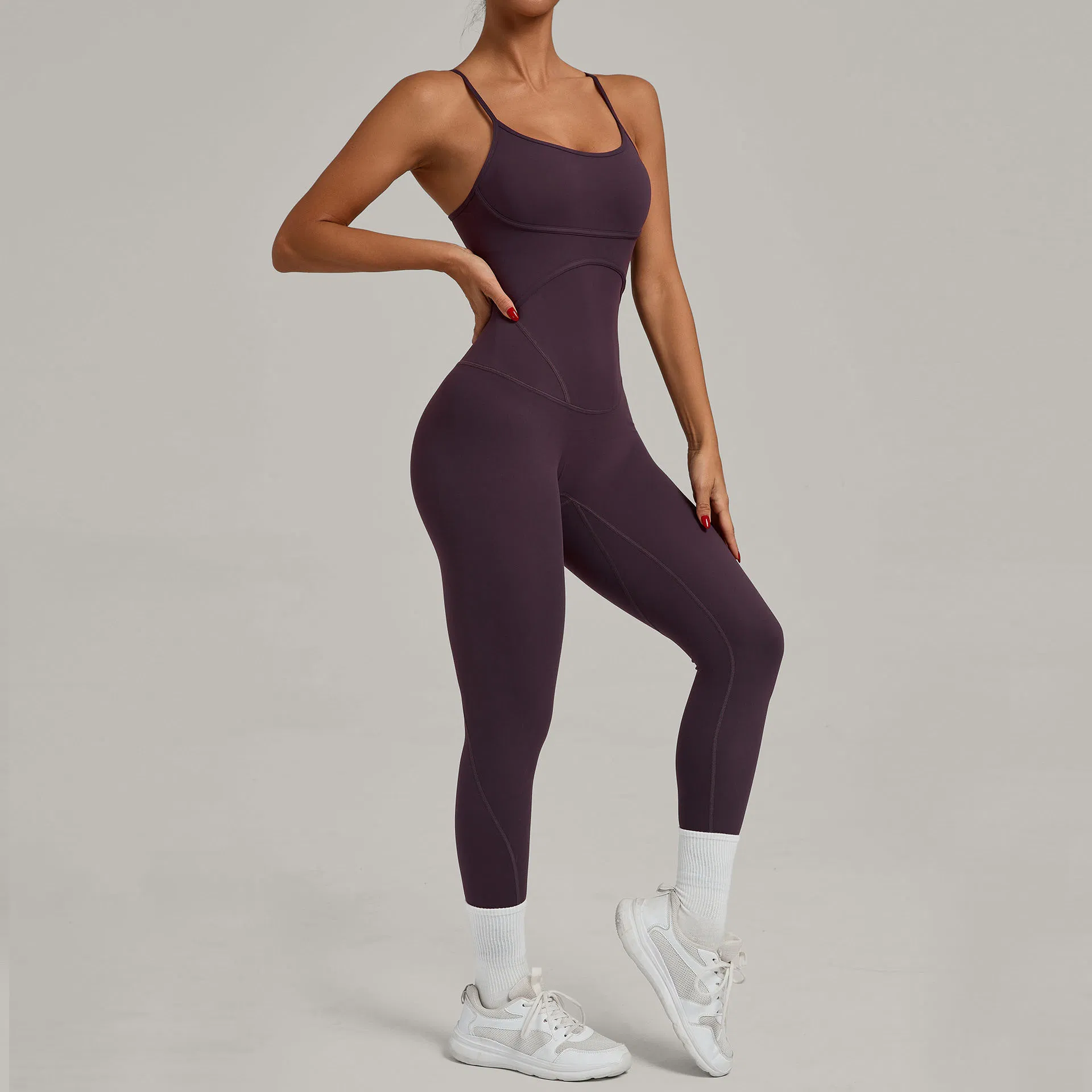 Ladies Women Wholesale Modest Cotton One Piece Gym Wear