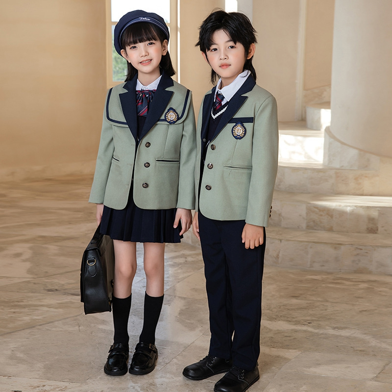 School Uniform Suit for Kindergarten Students Spring and Autumn Children's Business Attire College Style Winter