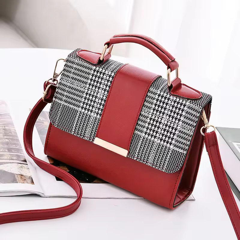 2024 New Women's Handheld Leather Bag Fashion Versatile All Year Round Versatile