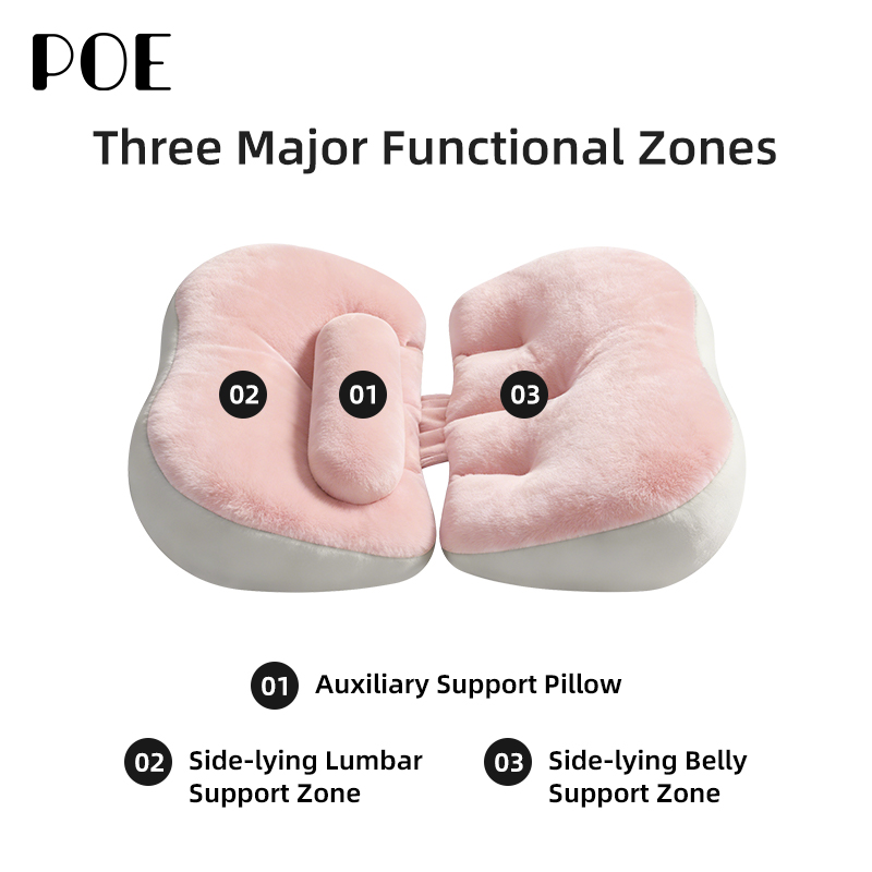 Supportive Full Body Ergonomic Memory Foam Soft Maternity Nursing Pregnant Pillow For Pregnant Women Side Sleeping Back Hip