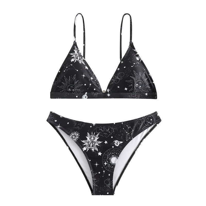 Cliff Jumping Bikinis Set Swimming Sports Swim Suit Bathing Suit Beach Wear Swimwear Swimming Pool Hot Spring Resort Water Park 2 Piece Bikini Beachwear