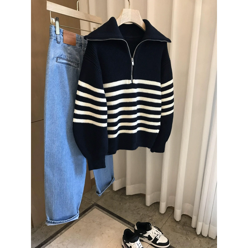 KinLing 2025 Women's Loose Top Neck Sweater New Autumn Winter Knitwear Outerwear Cardigan Casual Style Solid Pattern Thin Weave