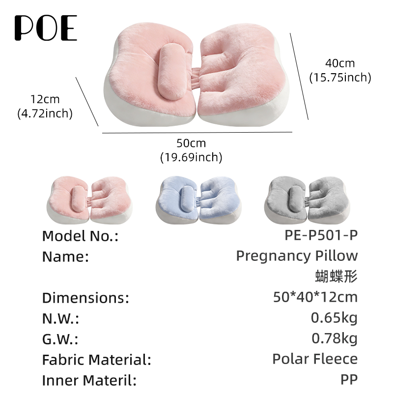 Supportive Full Body Ergonomic Memory Foam Soft Maternity Nursing Pregnant Pillow For Pregnant Women Side Sleeping Back Hip