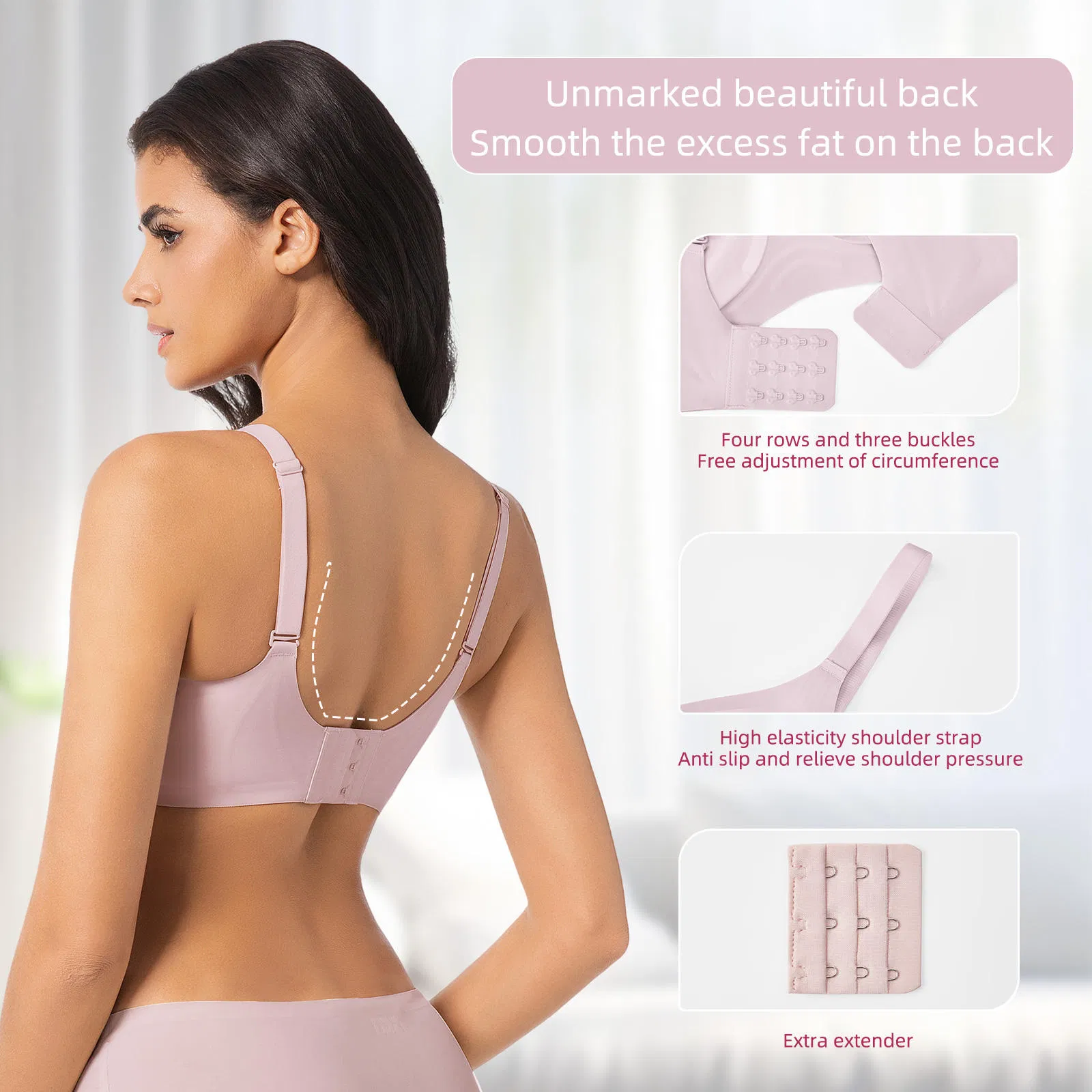 Stylish Full Cup Bra Set for Plus Size Women