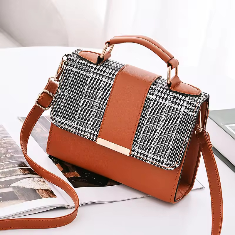 2024 New Women's Handheld Leather Bag Fashion Versatile All Year Round Versatile