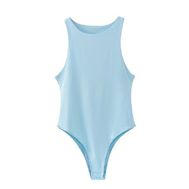 Women's Casual Sexy Slim Sports Bodysuit New Summer Autumn Jumper Body Beach Jumpsuit Romper For Girl