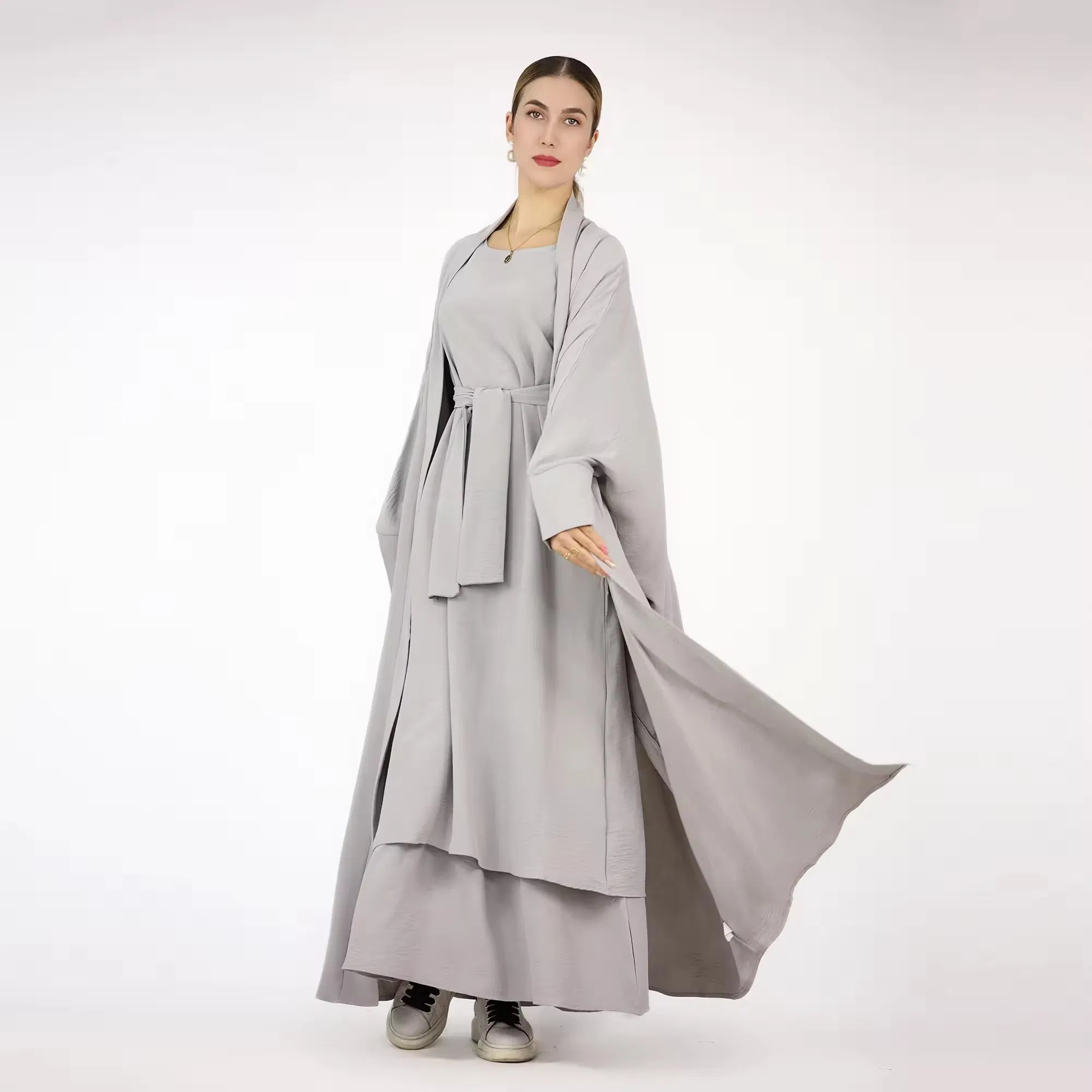 Fashion Islamic Clothing Women Dresses Modest Abaya Fashion 2PCS Set