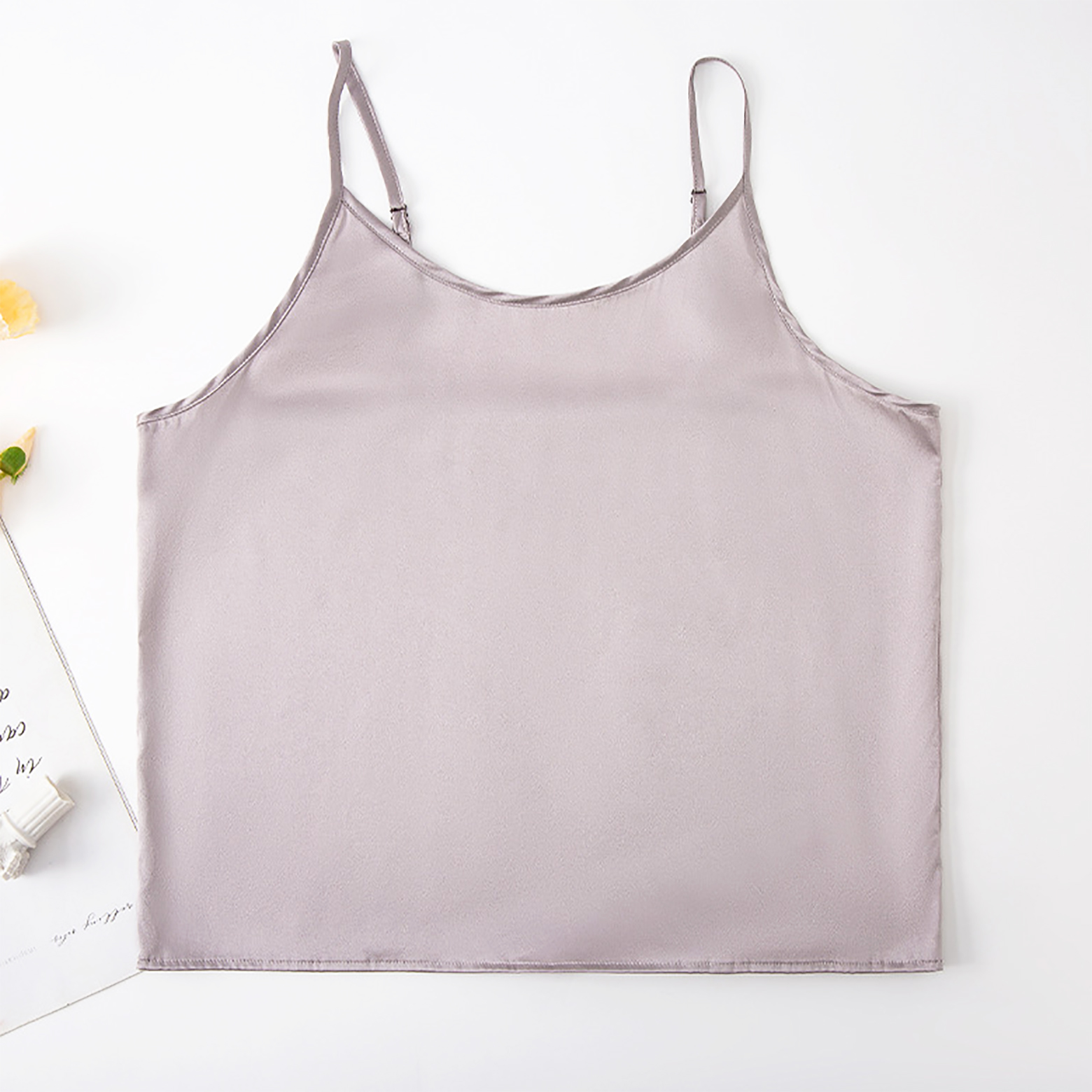 Custom Wholesale Pure Silk Camisole Comfortable Summer Female Loungewear Stretch Satin Silk Wholesale Custom Mulberry Silk