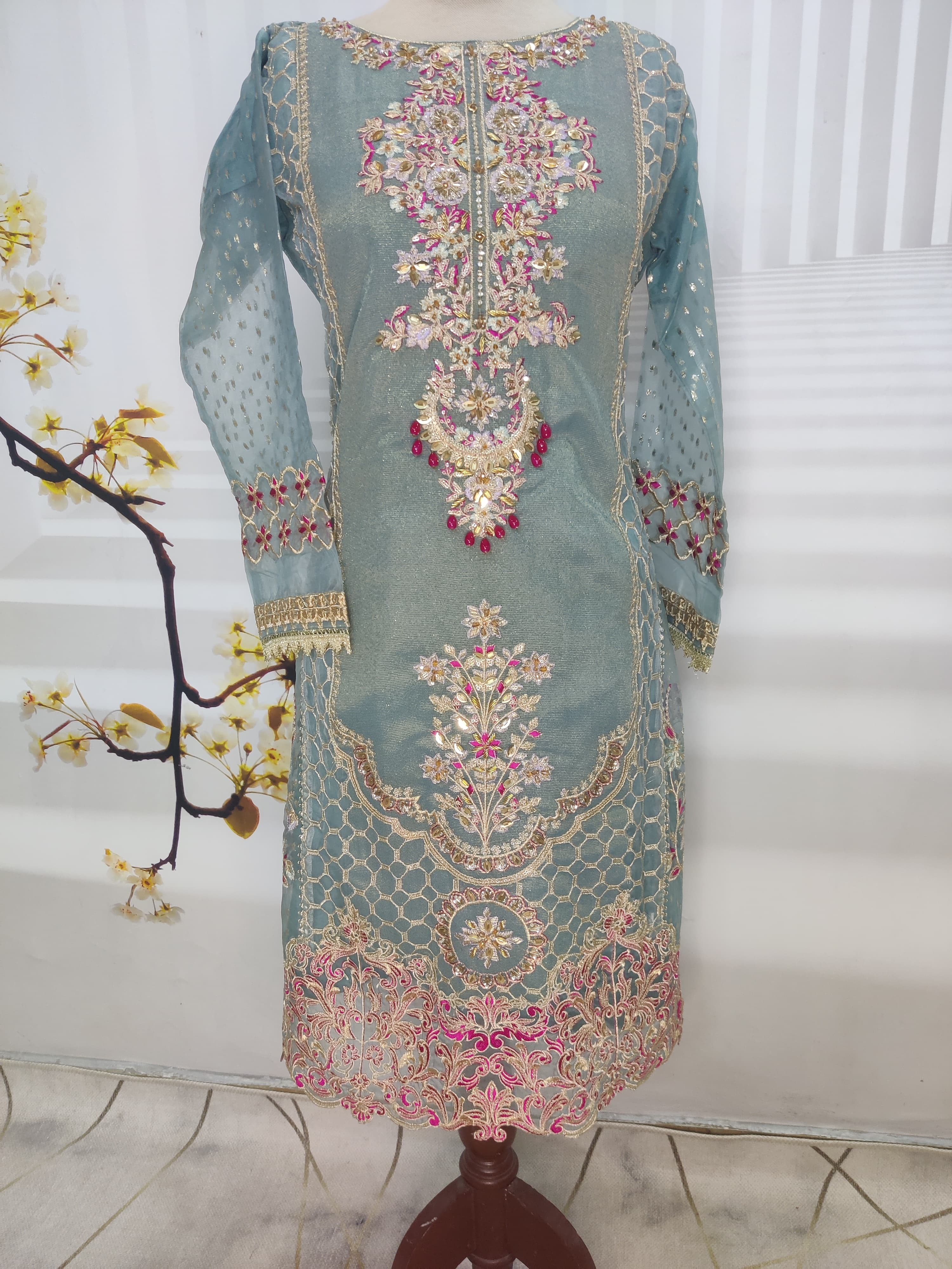 Pakistani Salwar Kameez Women's Fancy Suits Ethnic Heavy Suit Punjabi Stitching Available Wholesale Fancy Suits