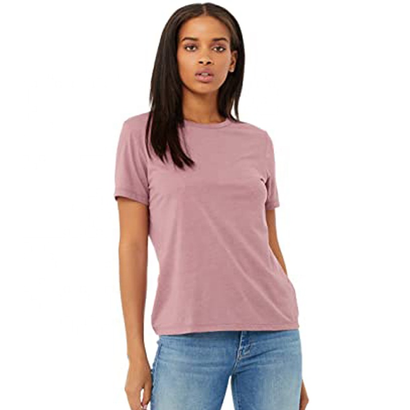 Bella Canvas Custom Apparel Women's Fine Jersey Classic Short Sleeve Plus Size Breathable Quick Dry Regular Fit T-Shirt GF-21309