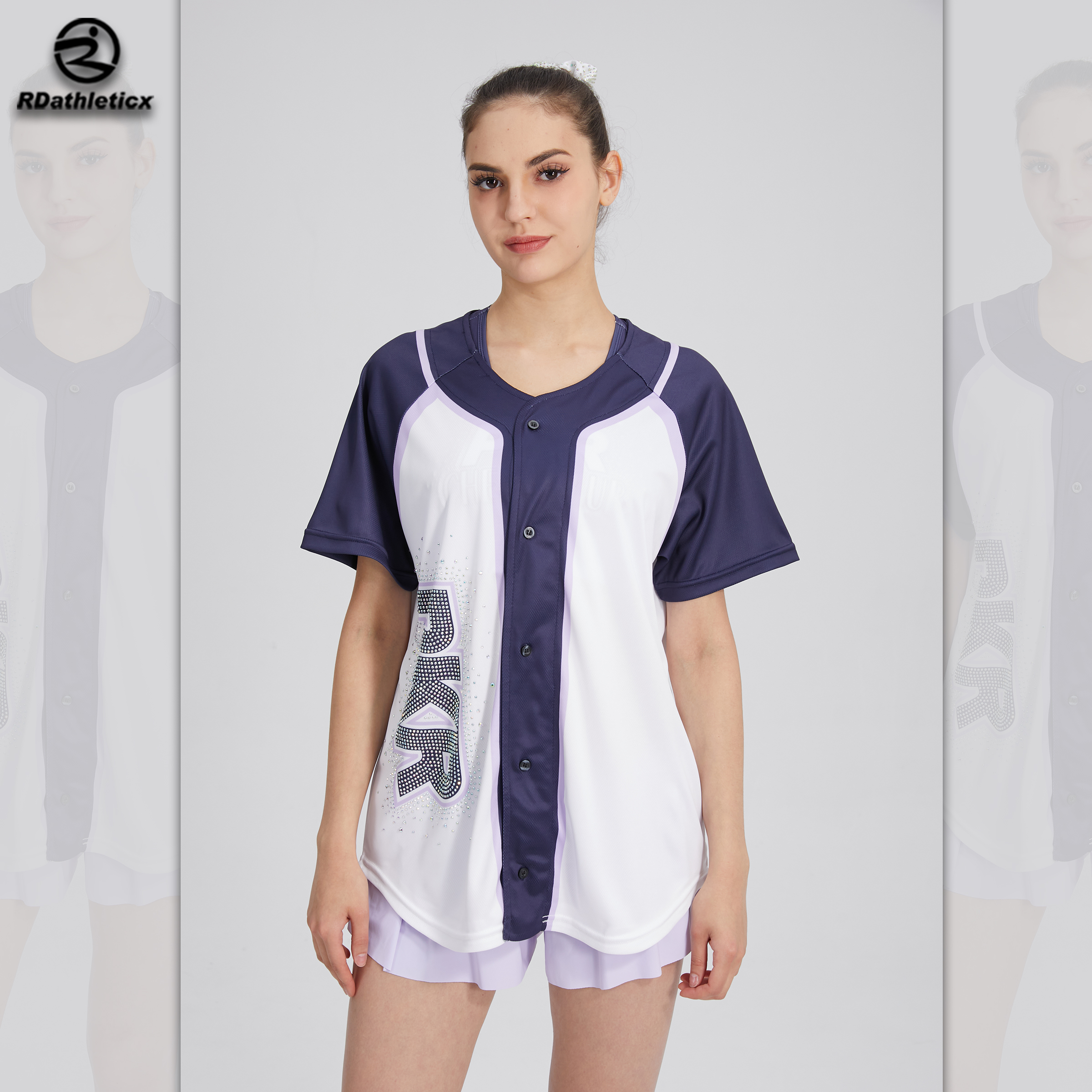 Wholesale Oem Sublimation Plain Blank Baseball Jersey T Shirt Custom Baseball Jerseys for Women
