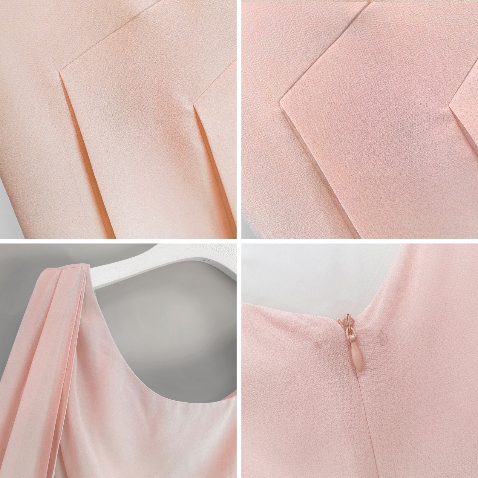 2025 Luxury Evening Party Formal Wedding Maxi Ball Gown Dress Women's Solid Natural Chiffon 100% Polyester