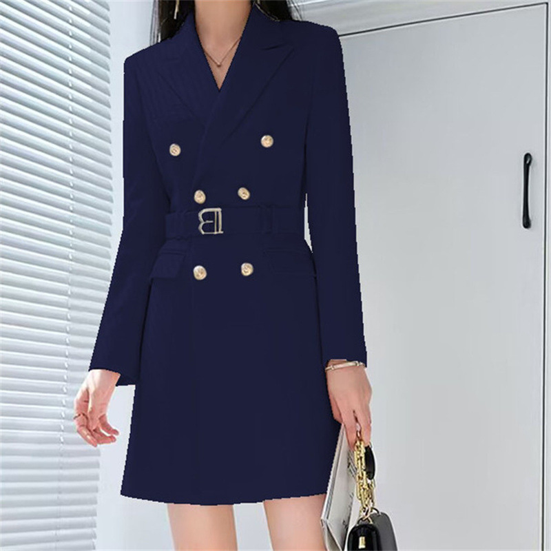 Hot Selling Fashion Design Long Sleeved Temperament Commuting Slimming Waist Cinching Women's Outerwear Top