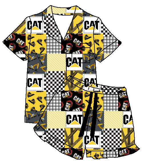 Pajamas, Bamboo Home Clothes, Women's Western Printed Women's Short Sleeved Pajamas, Sleepwear