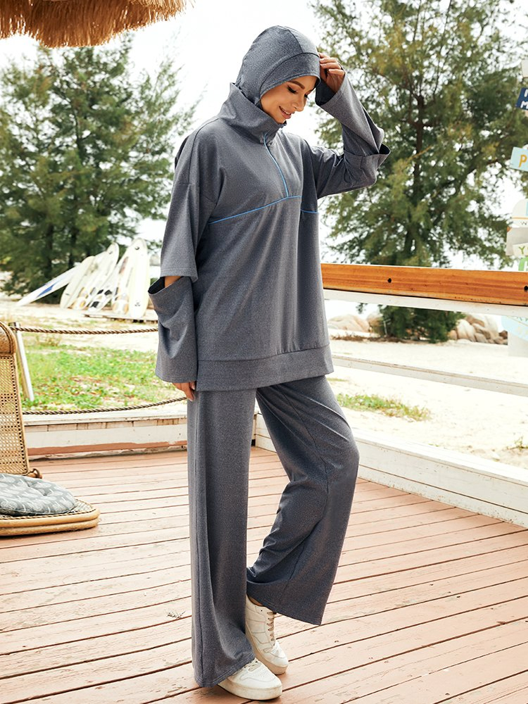 Muslim Sports Wear Loose Outfit Running Gym Wear Modest for Islamic Women