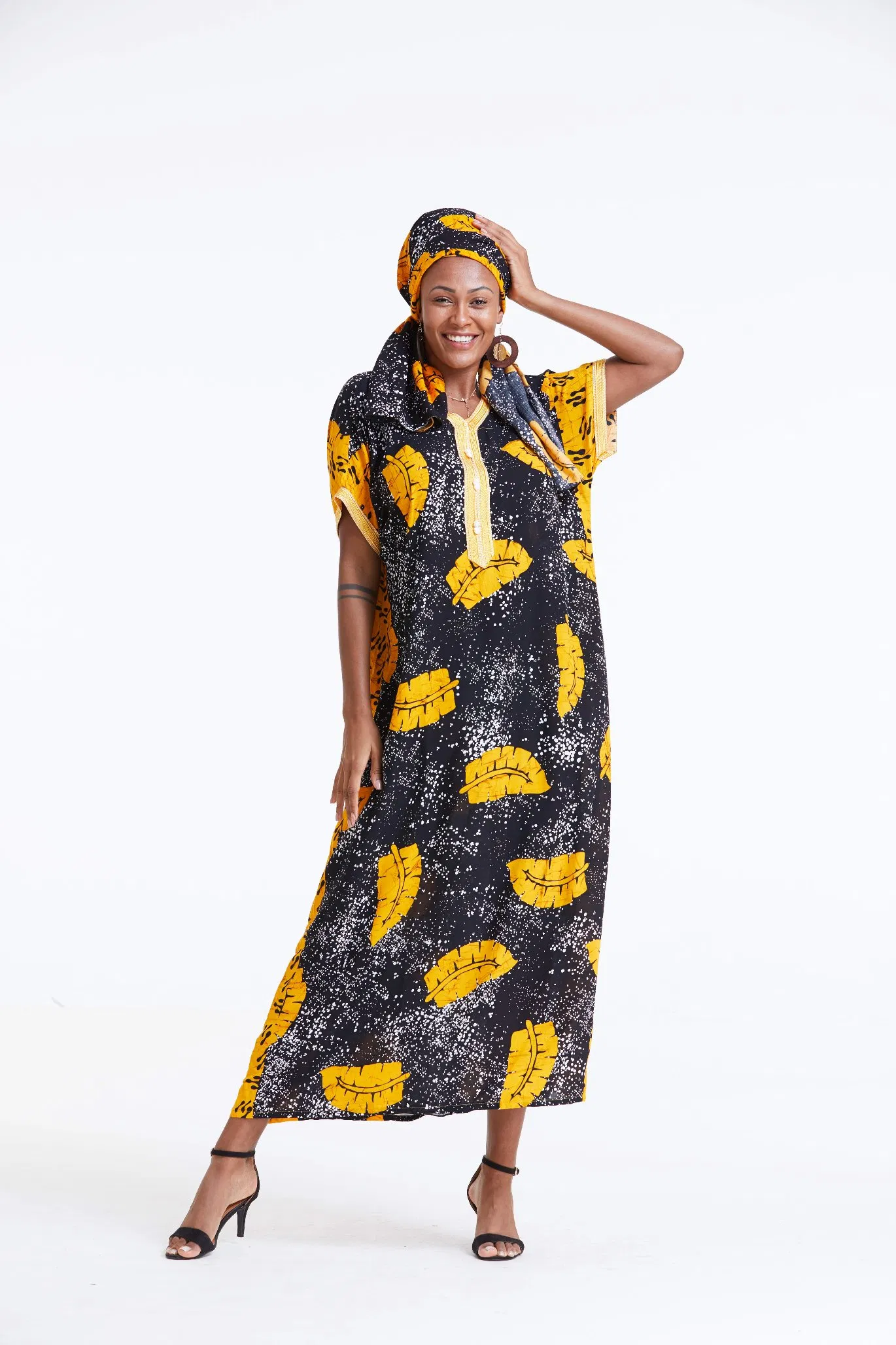New Design Women Dress Plus Size Fashion Printed Dress