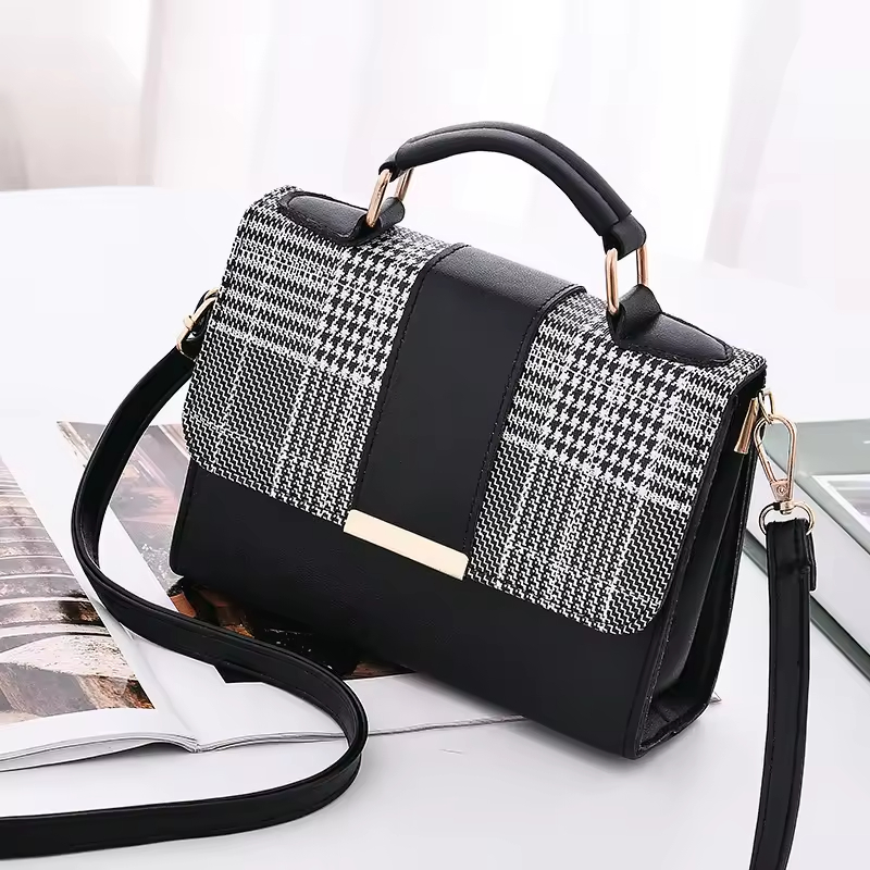 2024 New Women's Handheld Leather Bag Fashion Versatile All Year Round Versatile