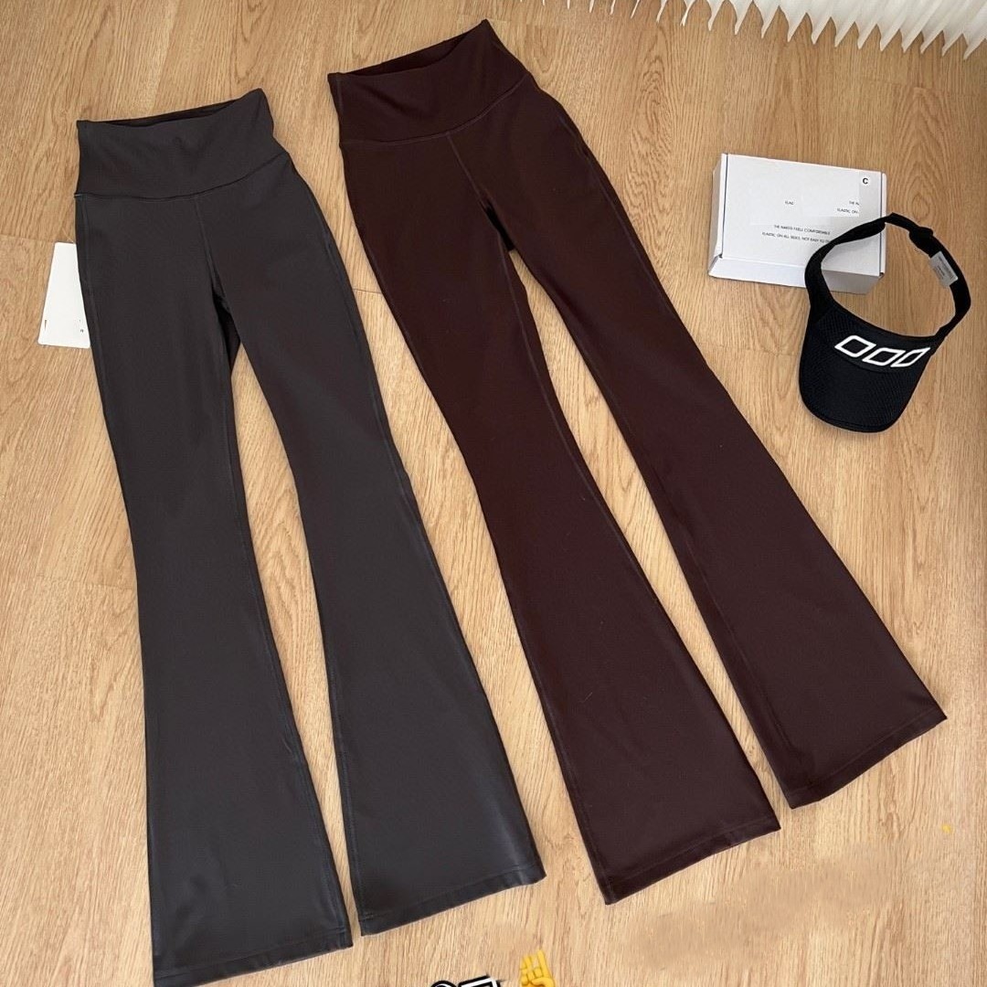 Under Lulv Custom Flared Fitness Pants High Waist Yoga Leggings With Hip Lift Slimming Features Naked Feel Long Sports Pants