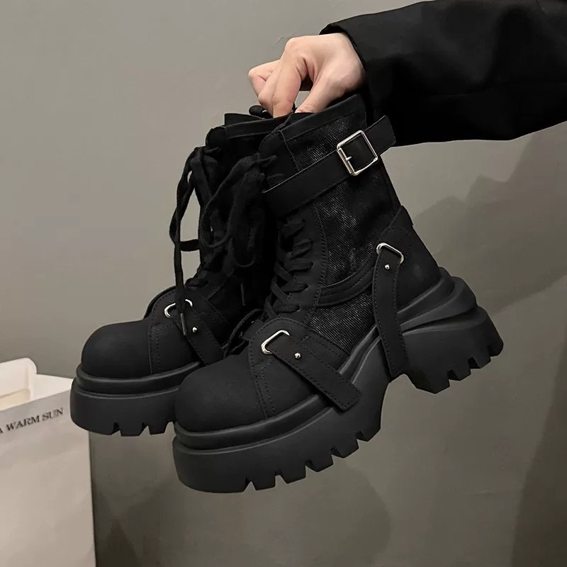 Premium Quality Black Leather Dress Boots for Business Attire