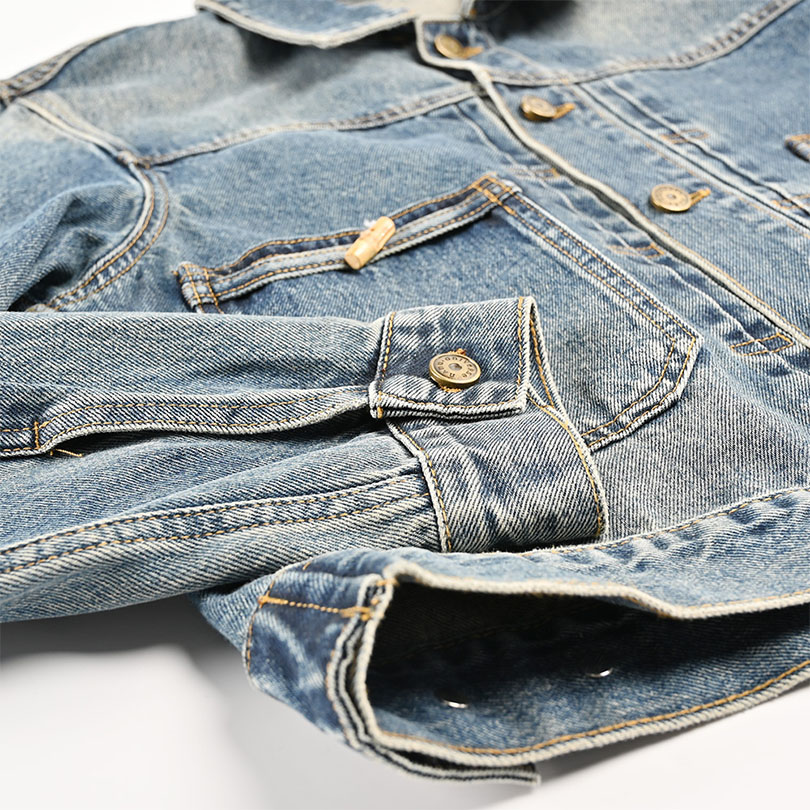 OEM Casual Women's Denim Jacket Loose Turn-down Collar Long Sleeve Denim Jacket