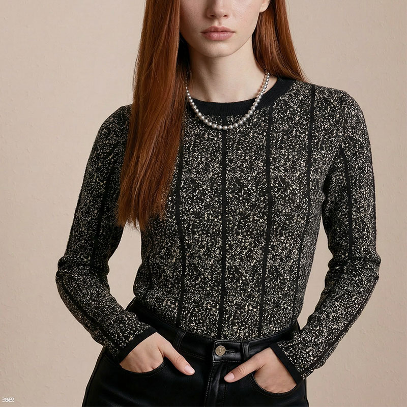 Trendy Women's Knitted Sweater for Fall and Winter Wear