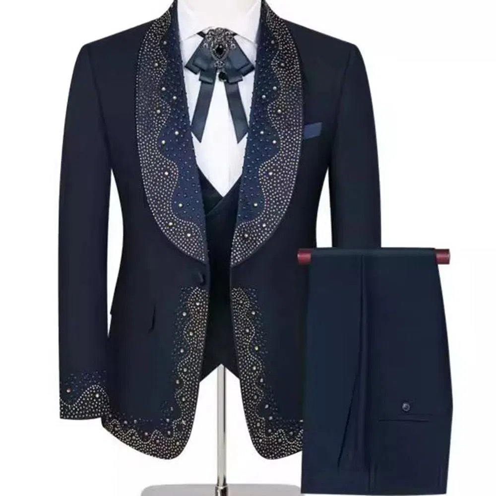 Complete Groom's Wedding Attire Package Including Shoes, Belt, Tie and Cufflinks for Convenience Wedding Attire
