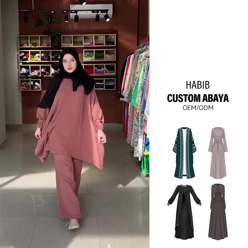 Wholesale Modest Muslim Women Outfit: Top and Pants for Women