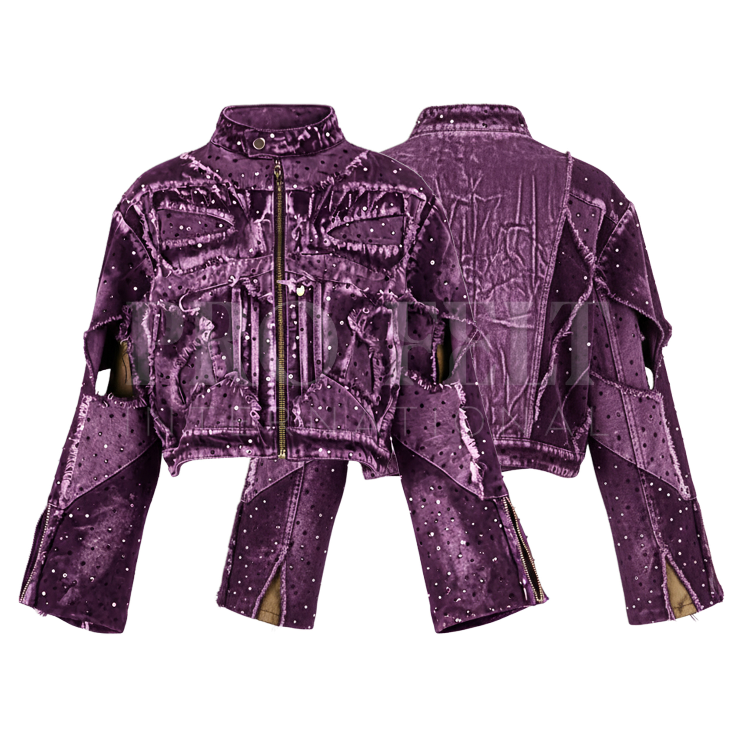 Women's Loose Fit Quilted Cotton Denim Motorcycle Jacket Streetwear Fashion Coat High Quality Outerwear