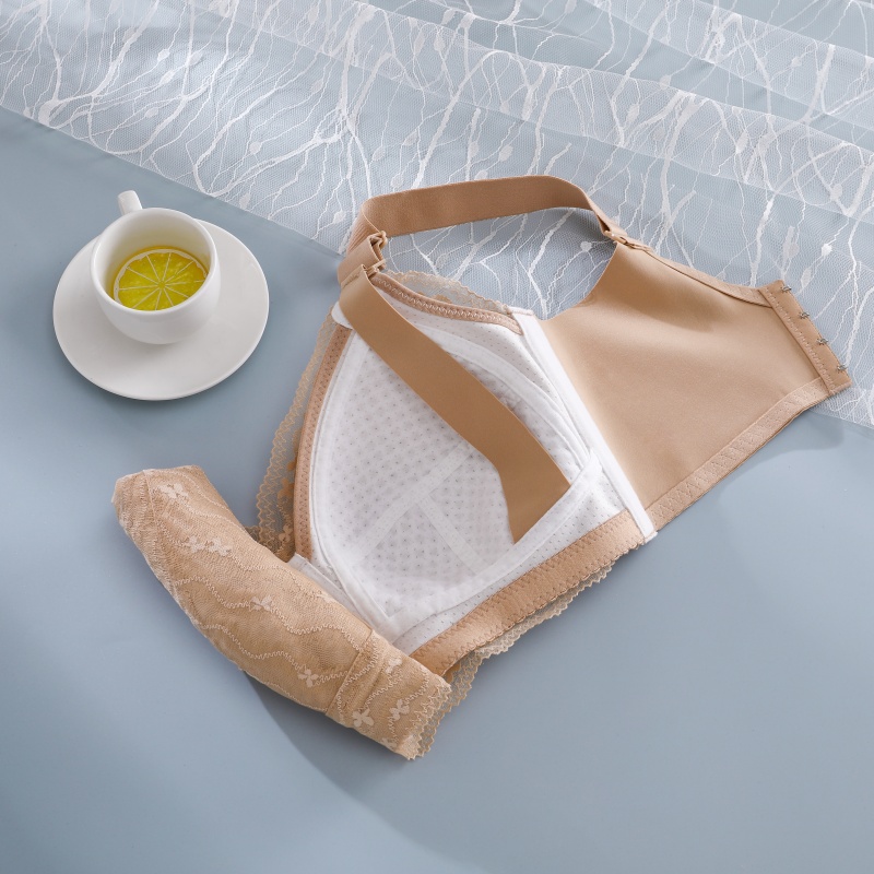 Wholesale Logo Custom Seamless Wireless Comfortable Crossover Front Open Pregnancy Maternity Plus Size Nursing Bra Breathable