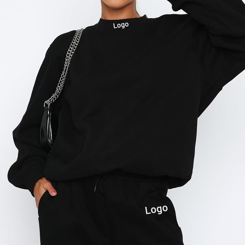 Custom Logo Women's Casual Sports Suit Best-Selling New Fashion Streetwear Loose Hoodie for Women