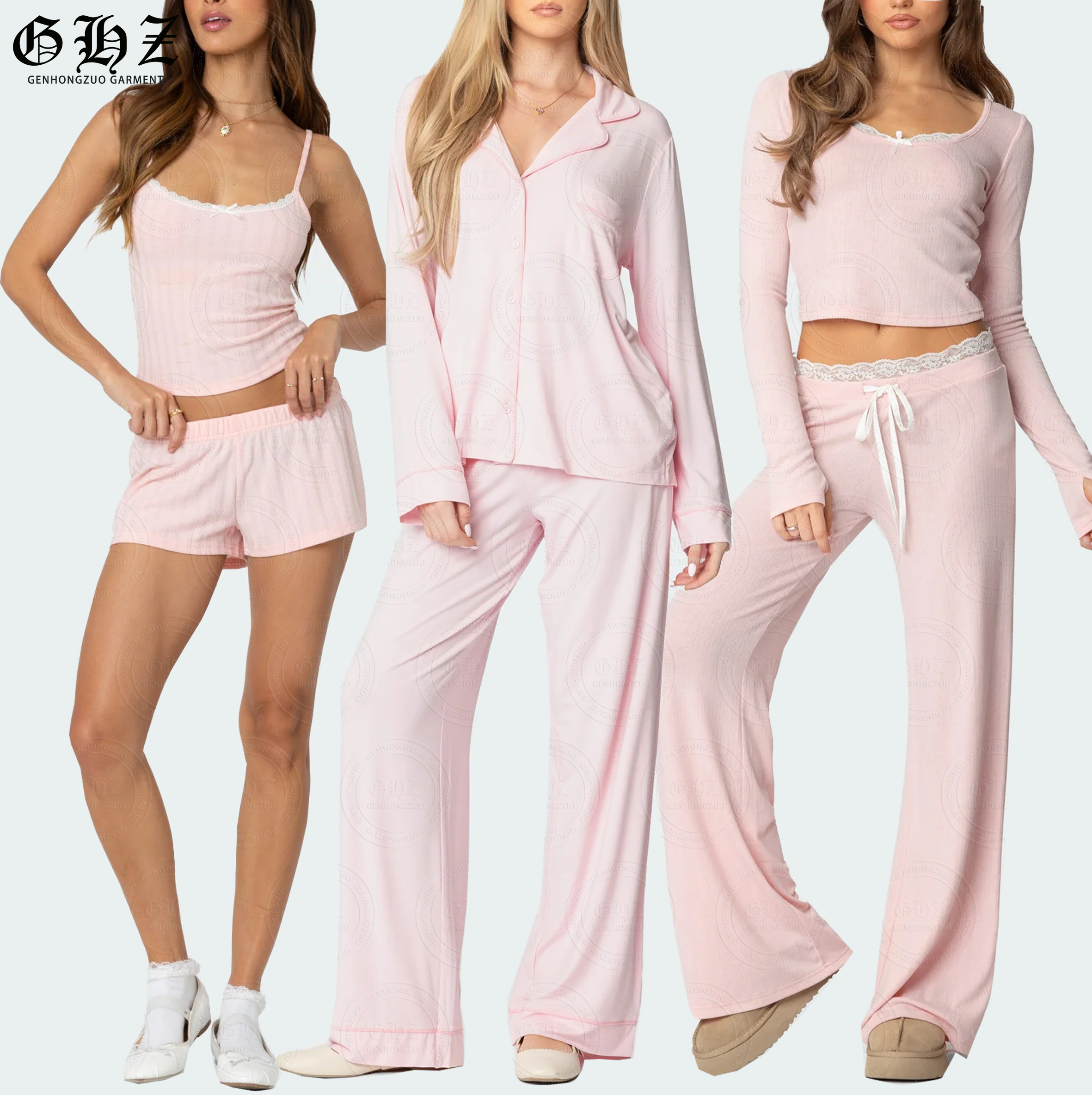 Pyjamas Woman Custom Printing Pijamas Luxury Modal Bamboo Pajamas for Women Pj Set Soft Lounge Nightwear Pyjamas Women Sleepwear