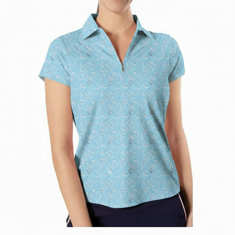 Knitted Custom Logo Quick Dry Slim Fit Polyester Women Polo Shirt Short Sleeve Lady Female Golf Wear Polo T Shirts