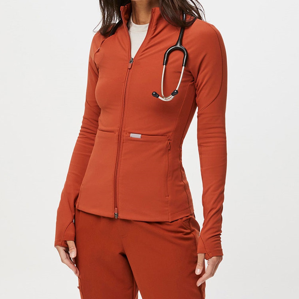 Custom Slim Fit Medical Scrubs Jacket Fashion Uniformes Medicos Scrubs Uniforms Sets Nurse Uniforme Medico Mujeres
