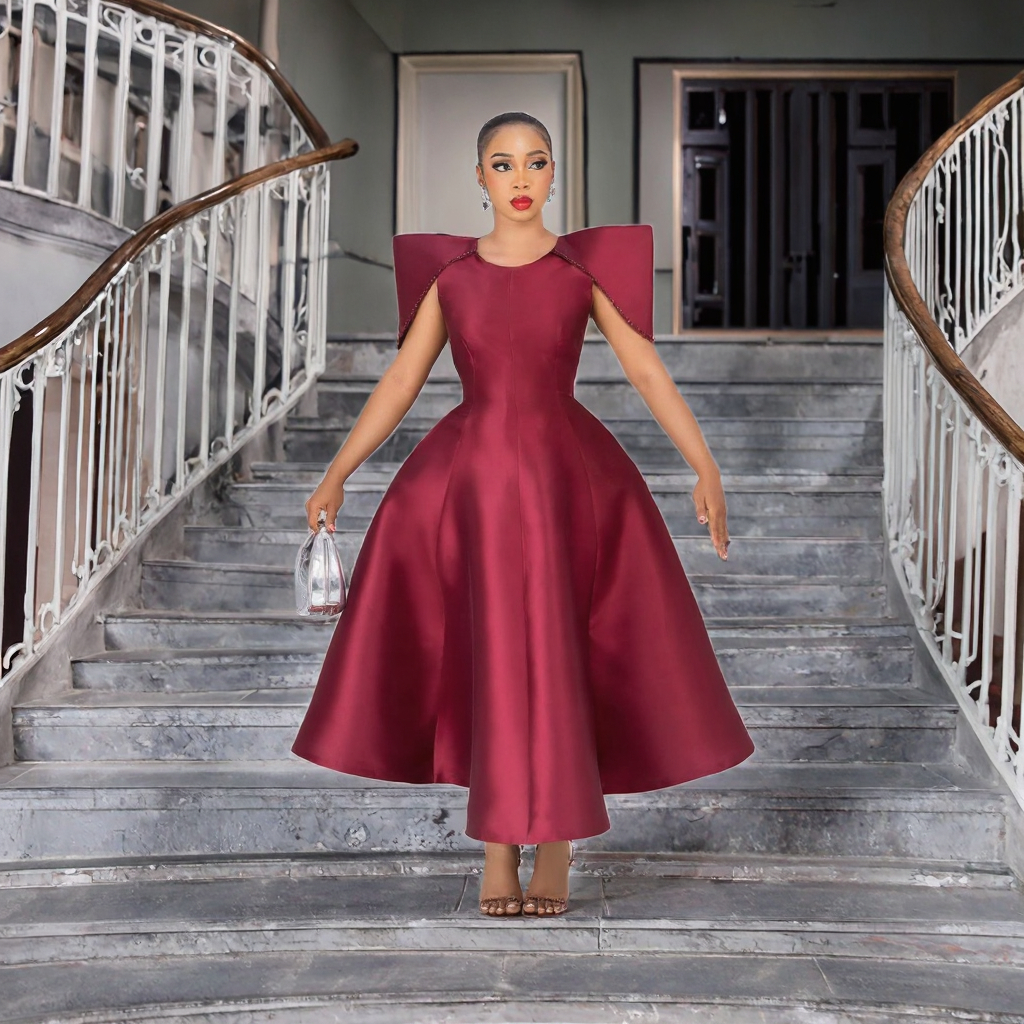 Latest Design Fashionable Evening Gown Dress Elegant Party Dress Women A-line African Evening Dresses