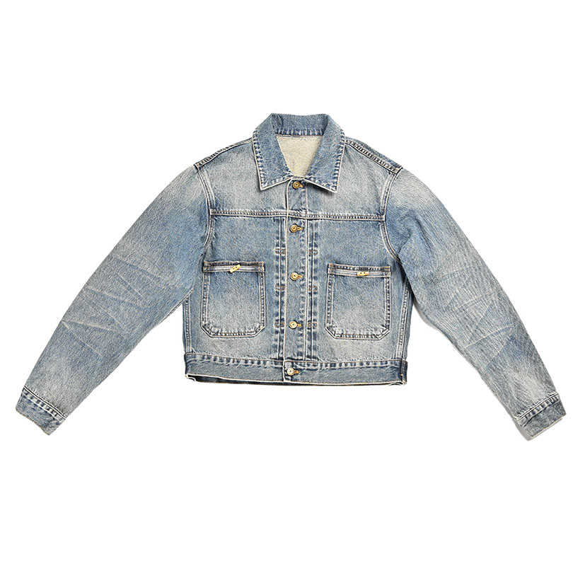 OEM Casual Women's Denim Jacket Loose Turn-down Collar Long Sleeve Denim Jacket