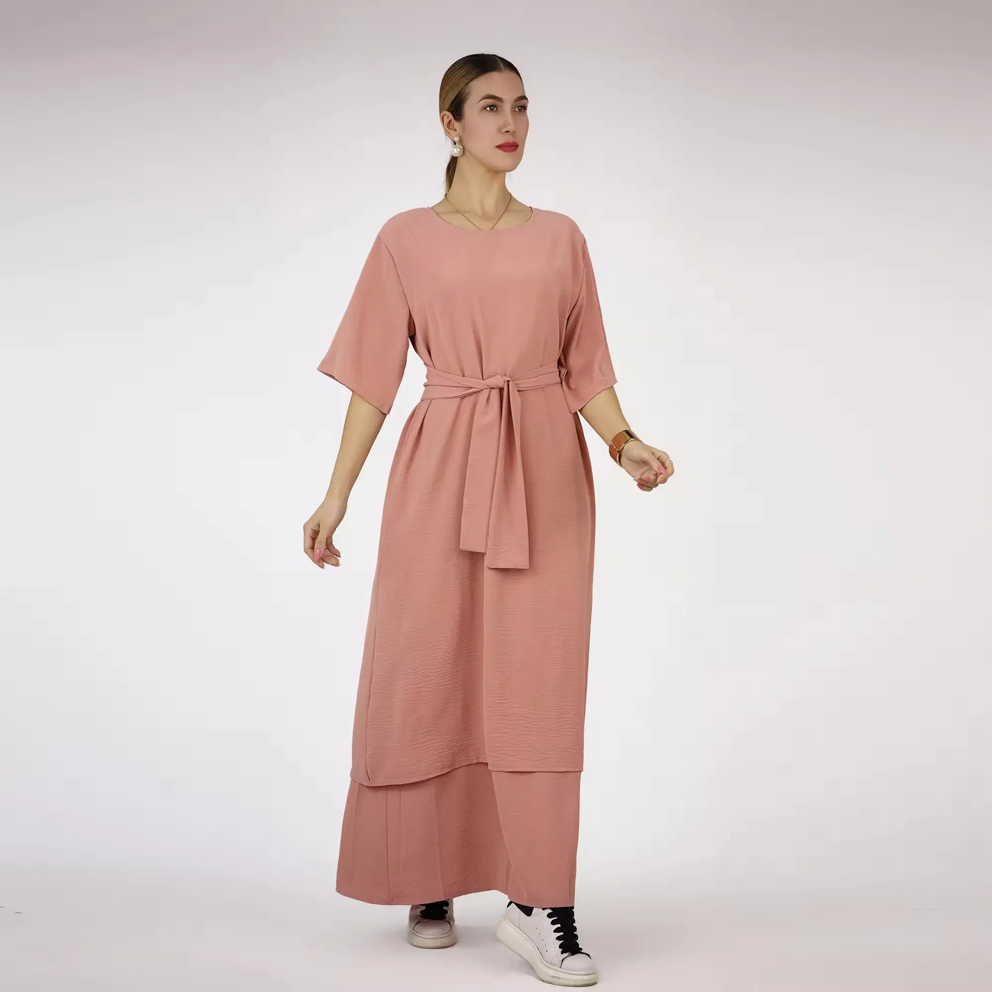 Fashion Islamic Clothing Women Dresses Modest Abaya Fashion 2PCS Set
