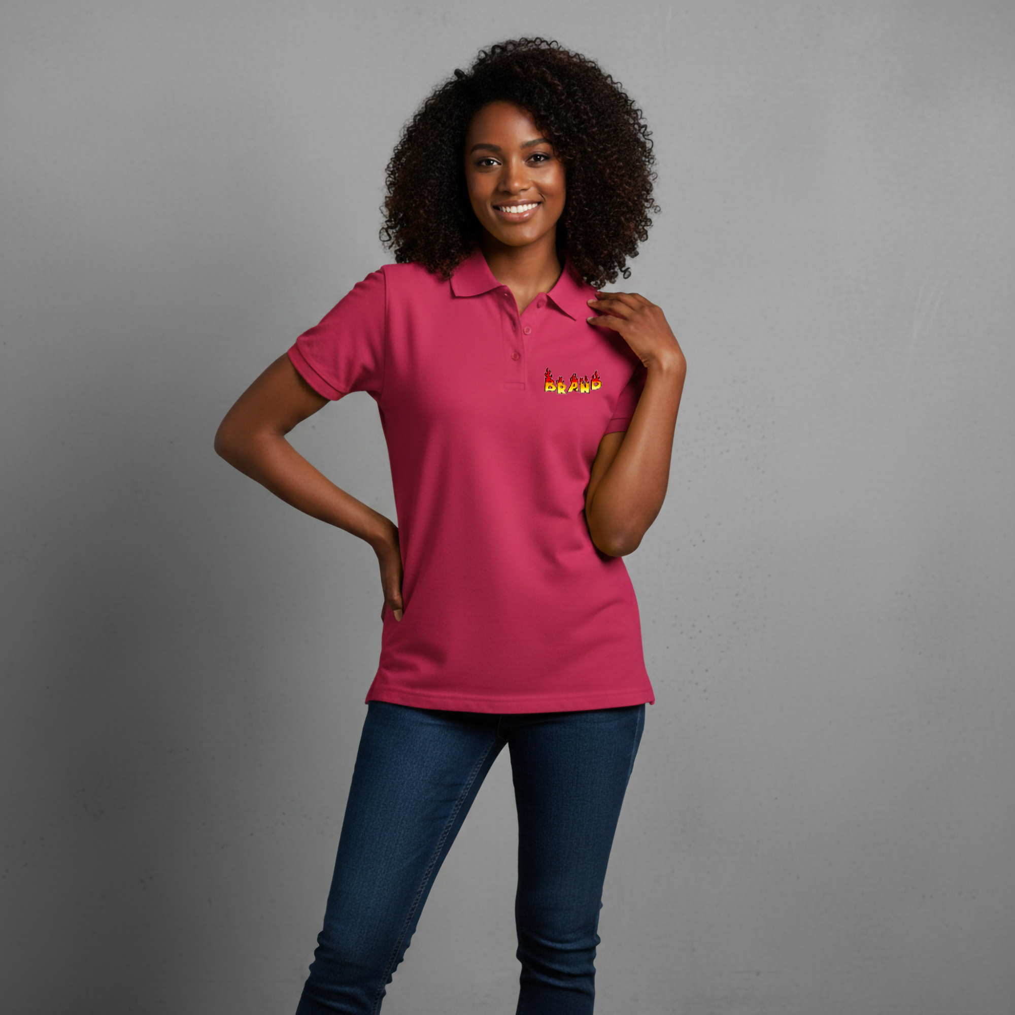 Customized Solid Color Women's Shirt Custom Screen Printed Logo Appliques Summer Streetwear Hip Hop Style 100% Cotton