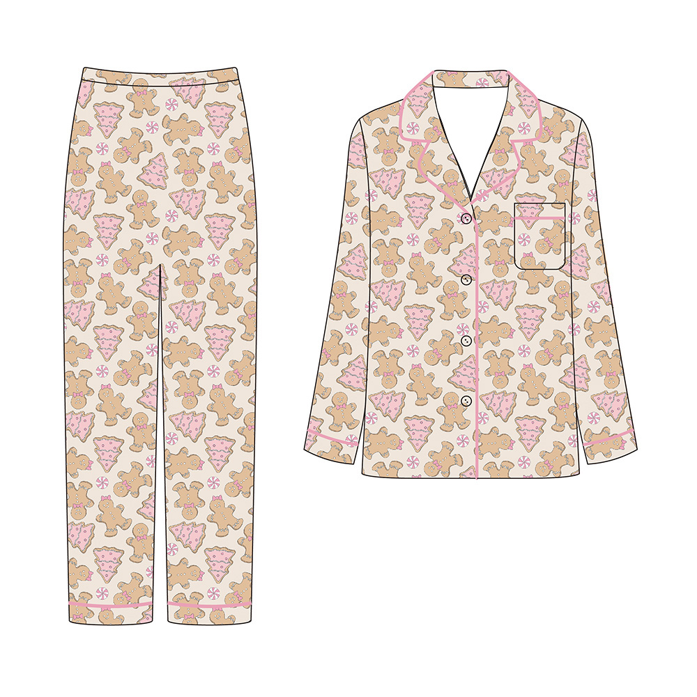 Custom Loungewear Women Sets Pajama Set 2 Piece Cotton Women'S Sleepwear Lounge Wear Sets