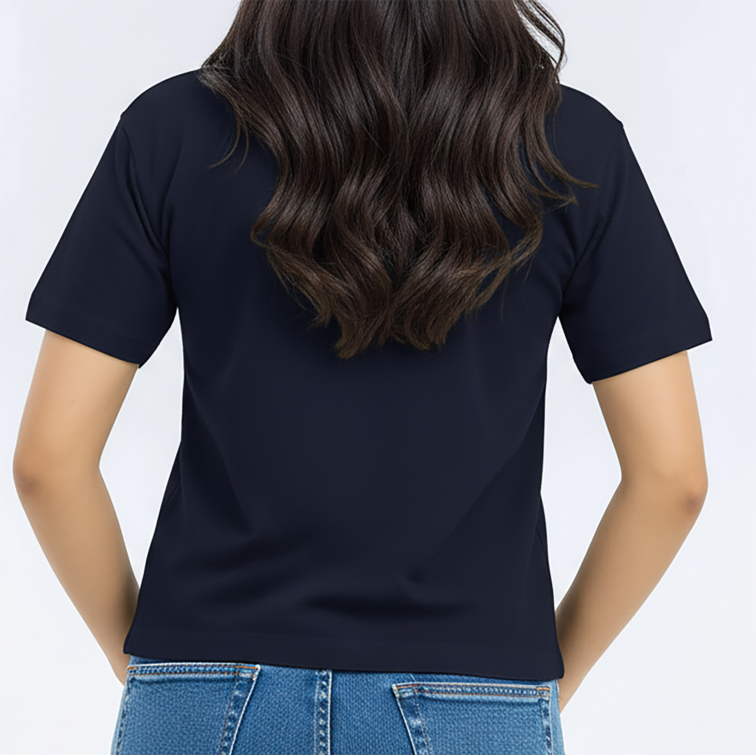 Customized solid color Polo Shirt for women's Comfortable custom screen printed logo streetwear hip hop ladies polo shirt