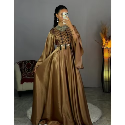 Women's Afghani Dresses Traditional Wears Floor-Length Frock Tassel Coin Mirror Works Stones Embroidery Party Wear Dresses Suits